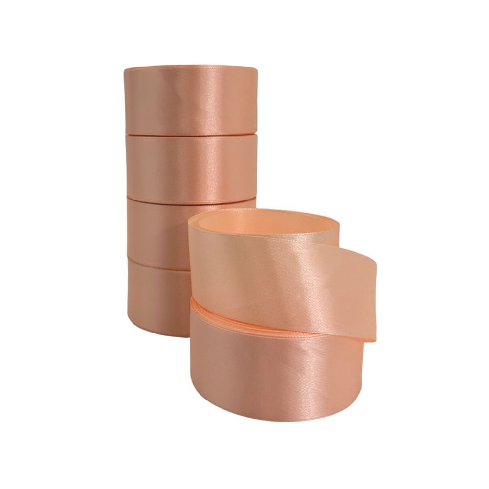 Лента атлас 3,8см*22,85м ЛОСОСЬ