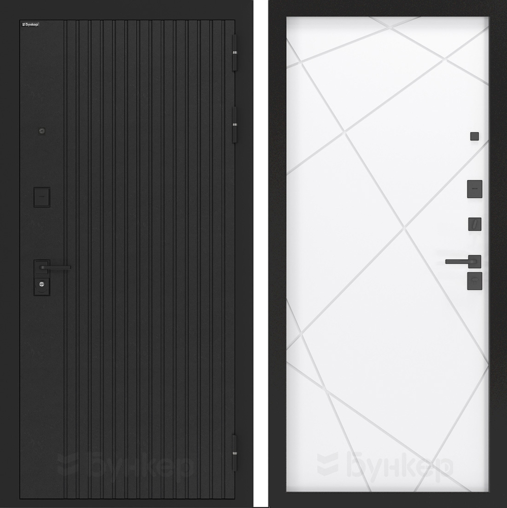 Дверь Входная Бункер BN-06 ФЛ-291 Белый Софт, металлическая