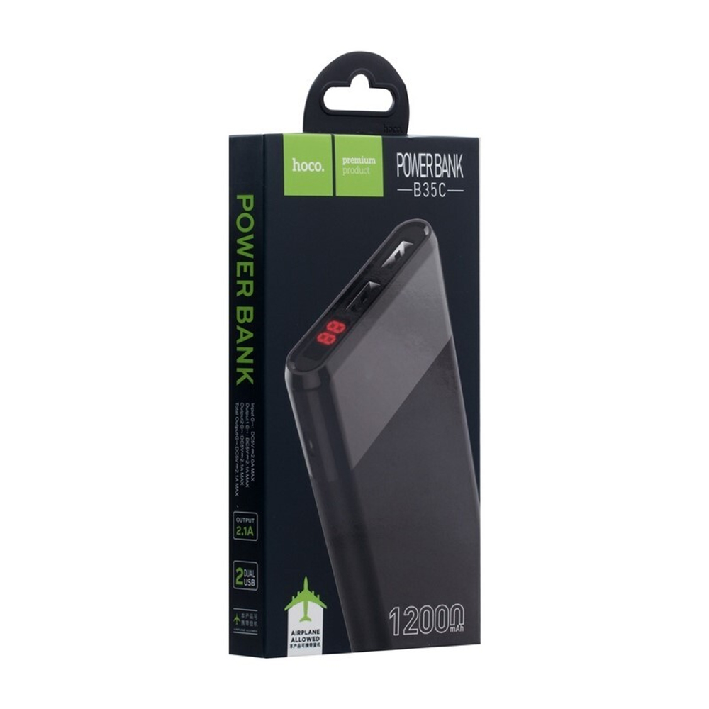 Портативный аккумулятор HOCO B35C 12000 mAh (черный)