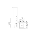 Steinberg Серия 420 Ершик, белое сатин. стекло, хром 420 2901