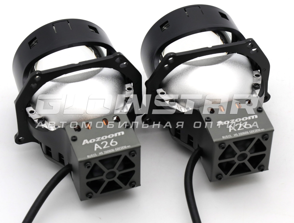 Билед модули Aozoom A26 3.0 дюйма, 12V 63/71W, 5400/5700Lm, 6000K (комплект, 2шт)