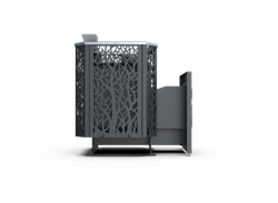 Банная печь Душа- 15 Сетка Древо Закрытая Каменка