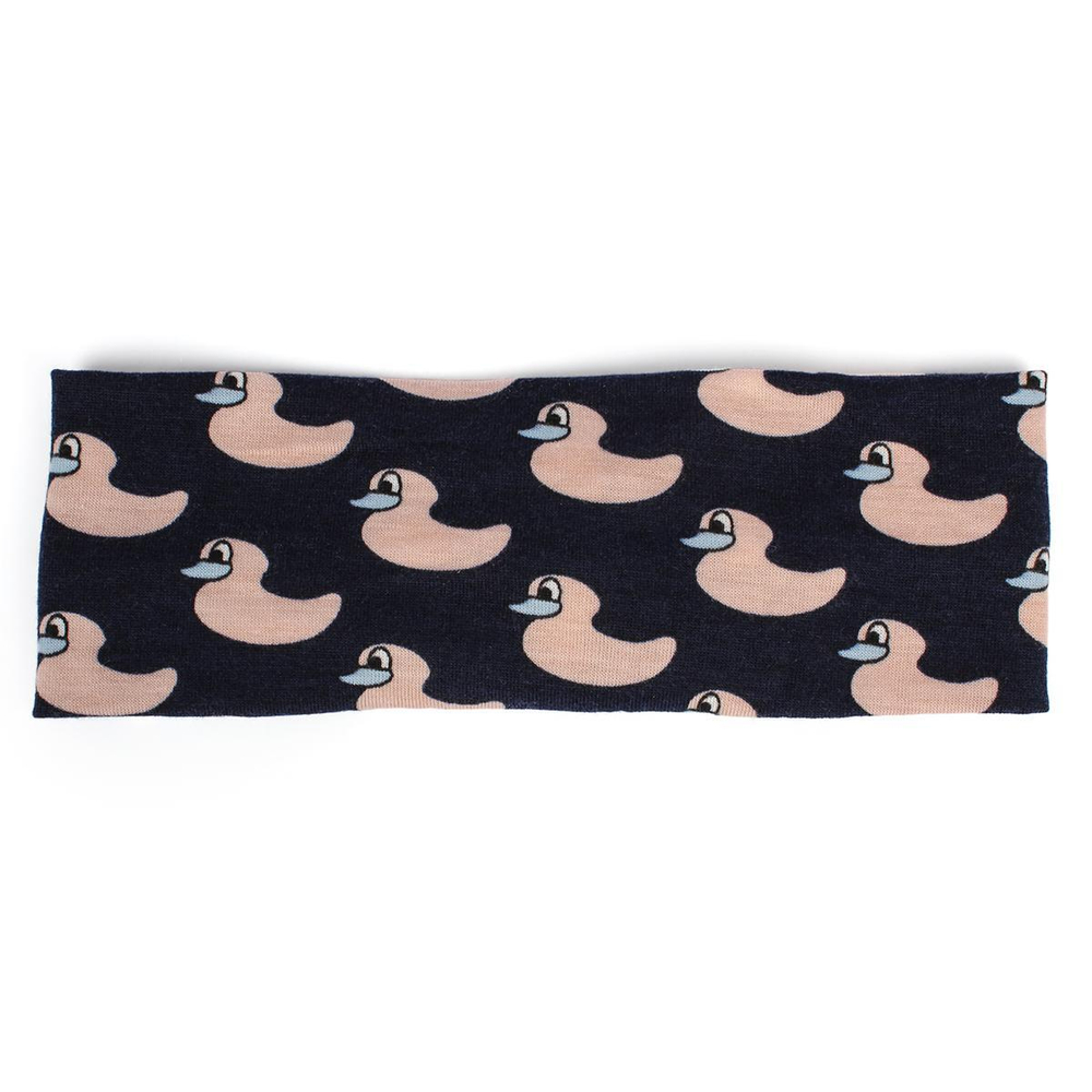 Повязка на голову детская "Розовое облако", уточки, микс 4 цвета, 6,5*20см (Кокетка)