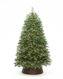 Искусственная елка Русская 210 см., 1120 теплых белых микро LED ламп, 100% литая хвоя, ЕлкиТорг (268210)