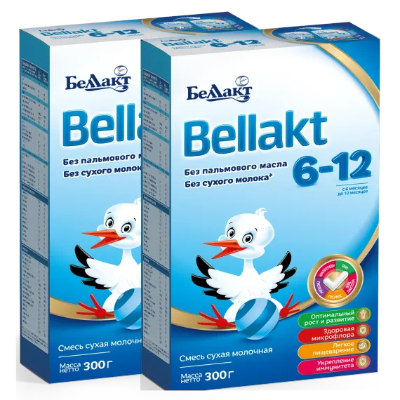 Смесь сухая молочная Беллакт «Bellakt 6-12» 300 г х2 шт