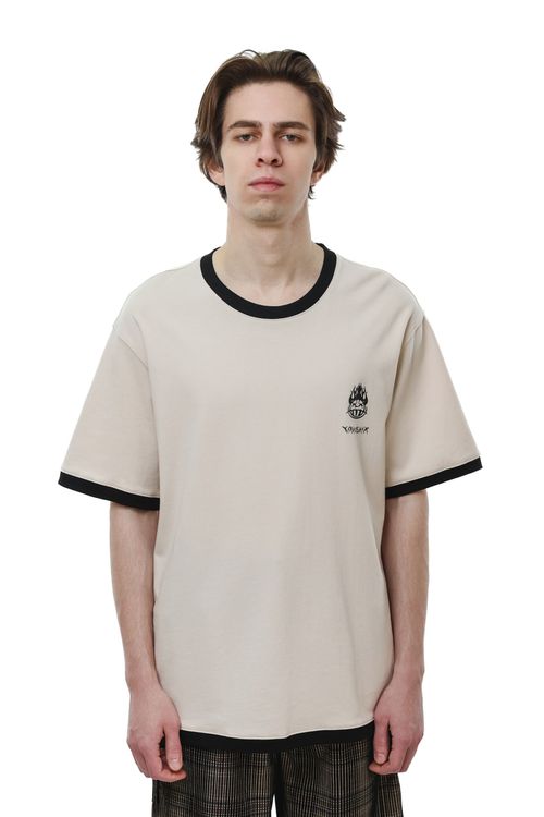 Футболка Hellcome logo кремовая