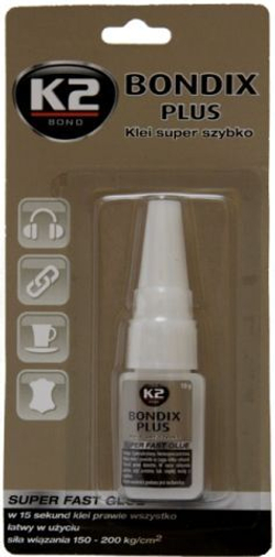 Клей супербыстрый 10гр K2 Bondix Plus