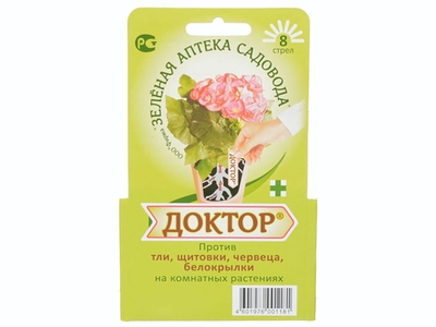 Препарат Доктор 8 Стрел от вредителей на комнатных растениях З/А