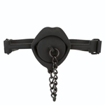 Кляп с пробкой Silicone Stopper Gag (Цвет: черный)