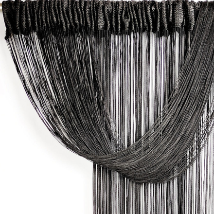 Кисея легкая однотонная - черная, 300 х 280 см. Арт. 9 Оптом