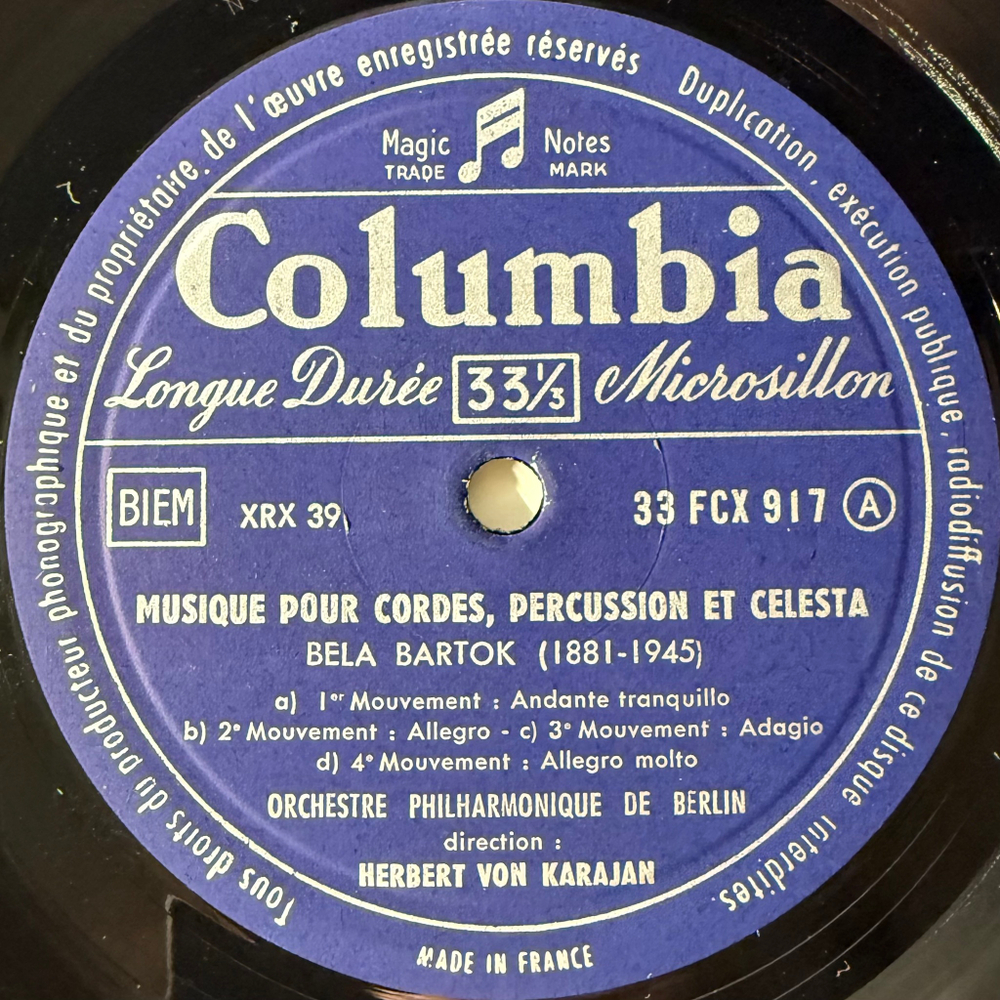 Хиндемит - Художник Матис / Барток - Музыка Для Струнных, Ударных И Челесты (Франция)