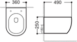 Унитаз подвесной Aquanet Smart Rimless LX-1106