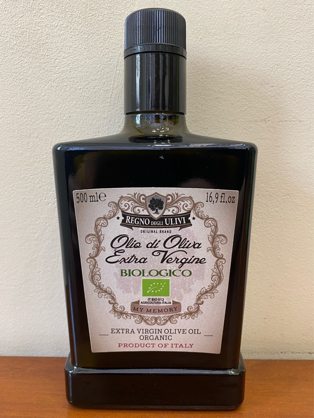 Оливковое масло REGNO DEGLI ULIVI My MEMORY BIOLOGICO 500ml, Сицилия, Италия