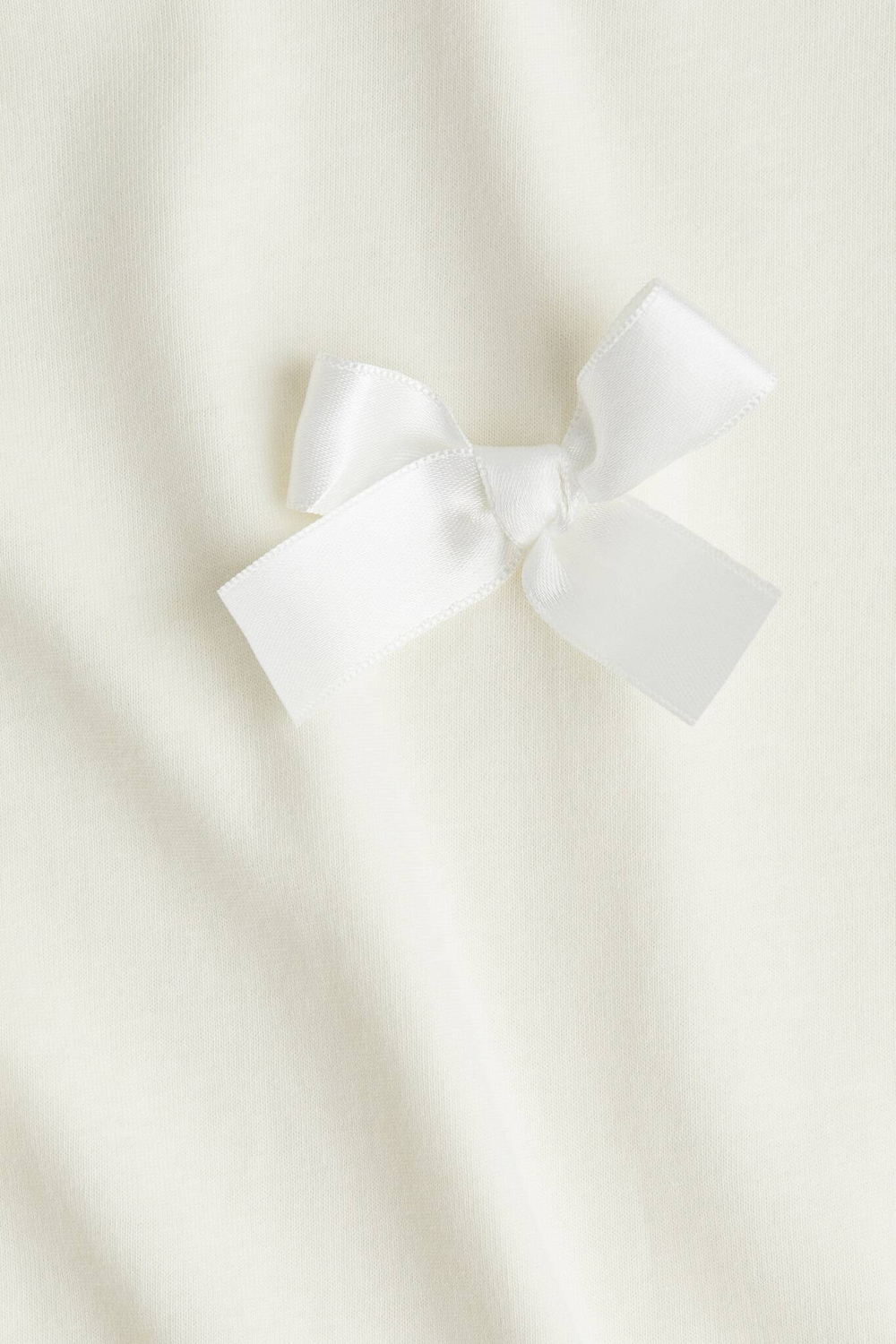 H&M Футболка с контрастными деталями, кремовый