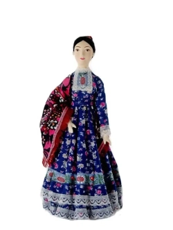 Куклы фарфоровые казак с казачкой (пара)