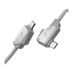 Кабель с оплёткой Aulumu M07 Aluminum Alloy USB-C (USB 3.2 Gen 2) (1,2 м) L-образный кабель с нейлоновой оплёткой. Поддерживаемая мощность — до 240 Вт, сила тока — 5 А, скорость передачи данных — до 10 Гбит/с. Разрешение — до 4K 60 Гц. Есть LED-индикация