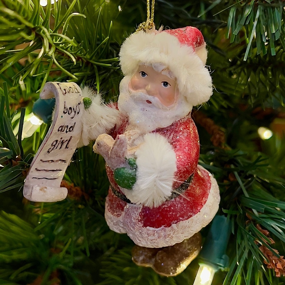 Дед Мороз в винтажном стиле 10 см