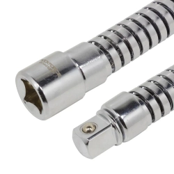 Удлинитель гибкий 195мм, 1/2'', на пластиковом держателе RockForce##Rock FORCE RF-8044195F