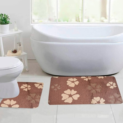 Коврик MAXIMUS 2шт 50*80/40*50см, 2518 BROWN