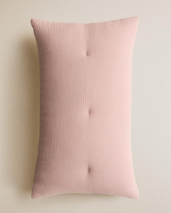 Zara Home наволочка декоративная из хлопка, розовый, 30x50 см
