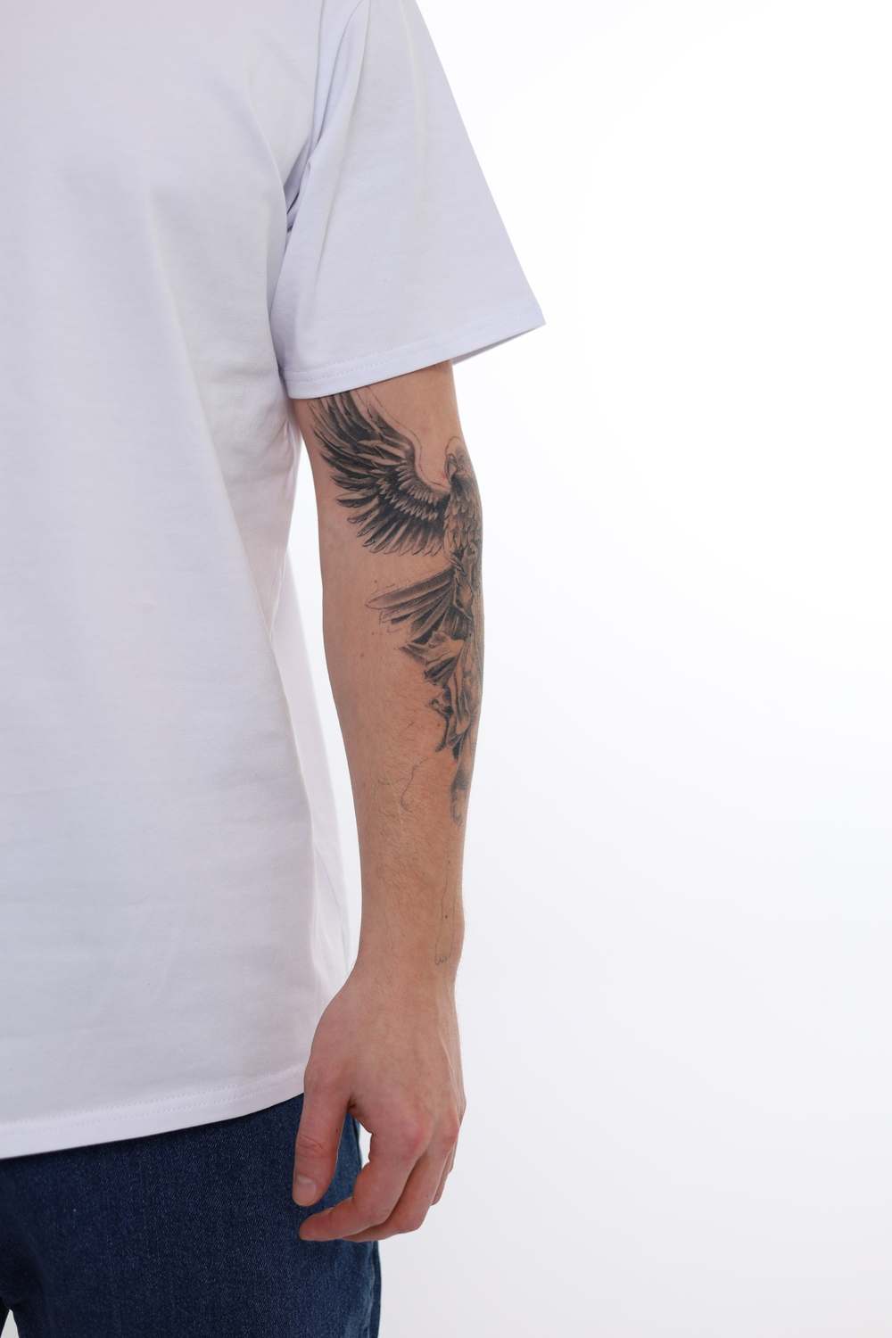 Футболка белая норма, принт "Урал 74"