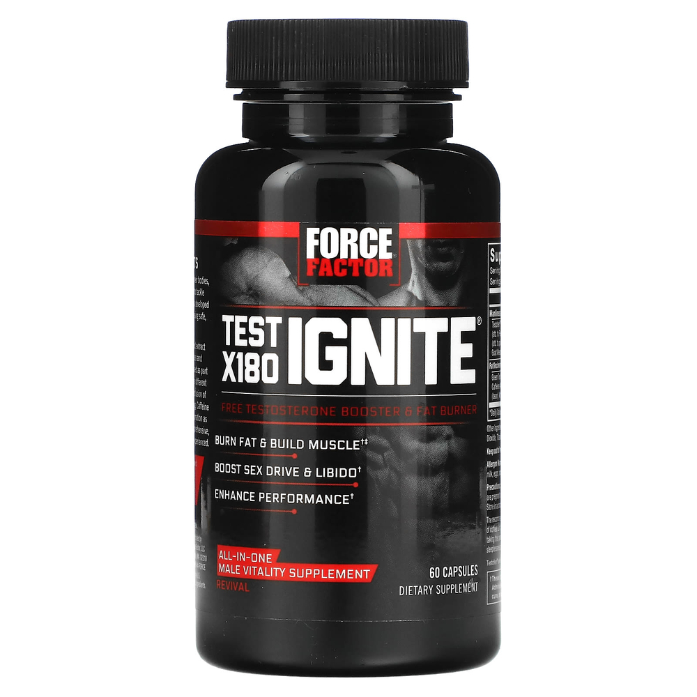 Force Factor, Test X180 Ignite®, 60 капсул