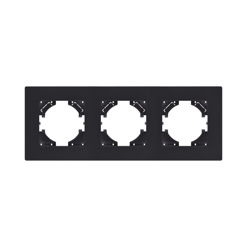 Рамка 3-постовая, черный матовый Kollinger Aspekt AT3BM