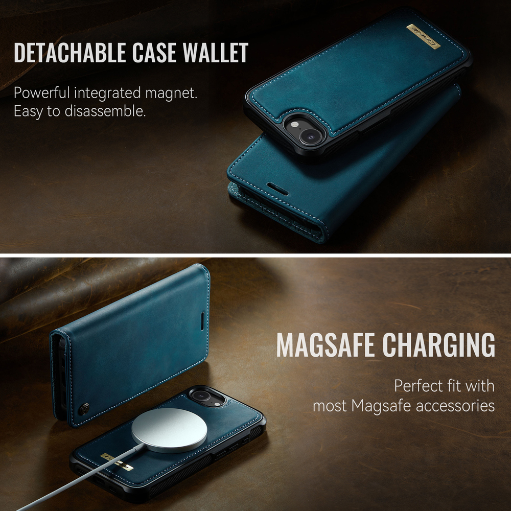 Чехол-кошелек CaseMe 2 in 1 MagSafe iPhone 16E
