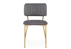 Стул на металлокаркасе Armond dark gray / gold