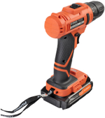 Дрель-шуруповерт акк.PATRIOT BR 189UES, две АКБ Li-Ion 18В, 2,0 Ач, 29Нм, кейс (180301549)