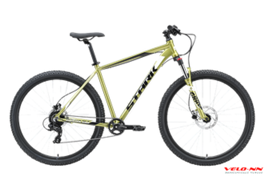 Велосипед 29" Stark'23 Hunter 29.3 HD зеленый/черный/белый