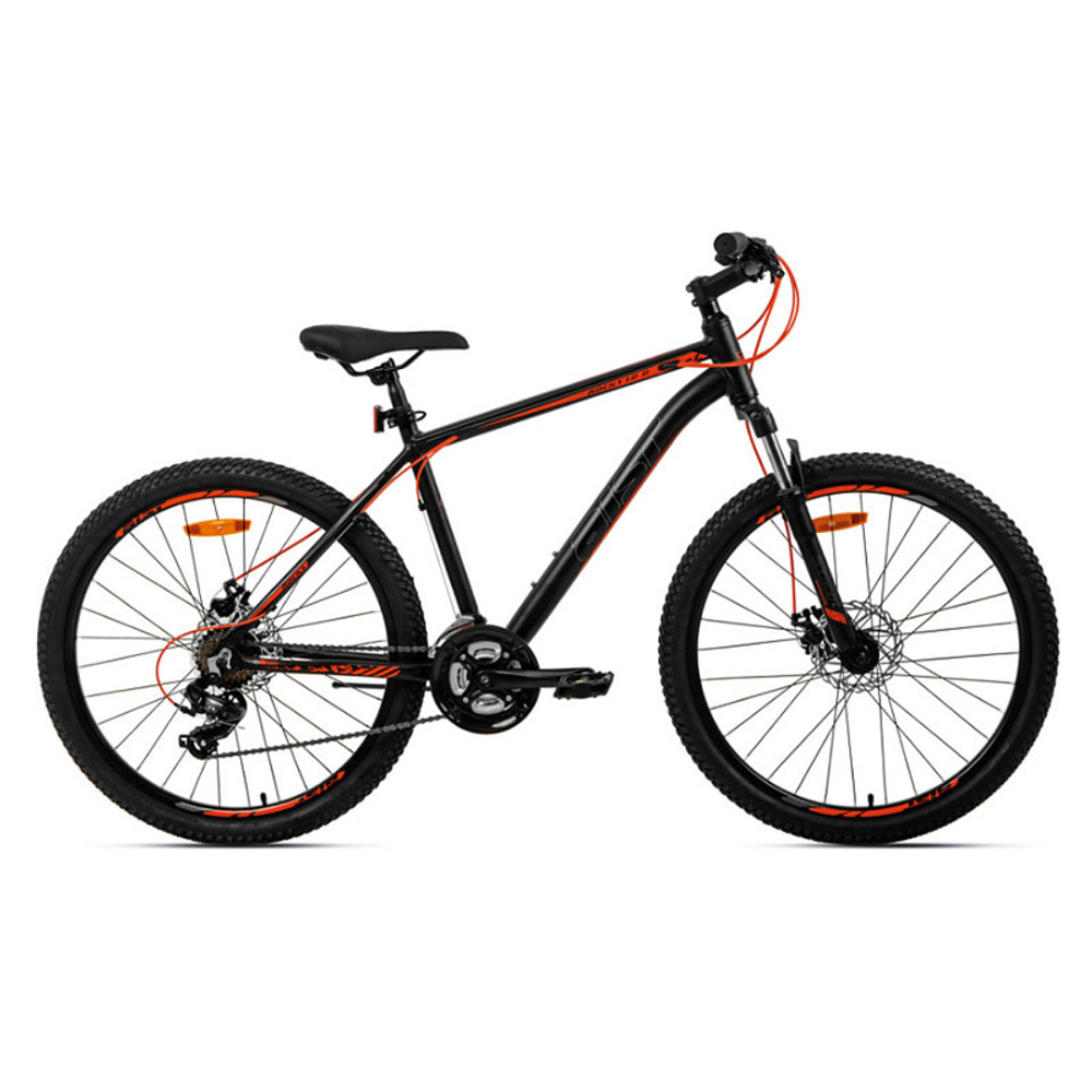 Велосипед AIST Rocky 1.0 26" 21s, чёрный/красный