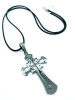 Крупный массивный крест из нержавеющей стали