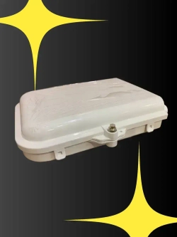 Оптическая распределительная кросс-муфта FTTH GJS-X30B, 1x8, 200х215х54мм, белый