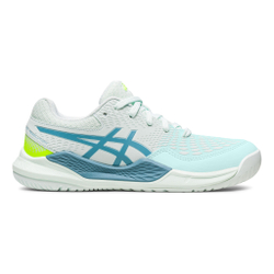 Детские теннисные кроссовки ASICS Gel-Resolution 9 GS All Court Shoe Kids - White, Turquoise