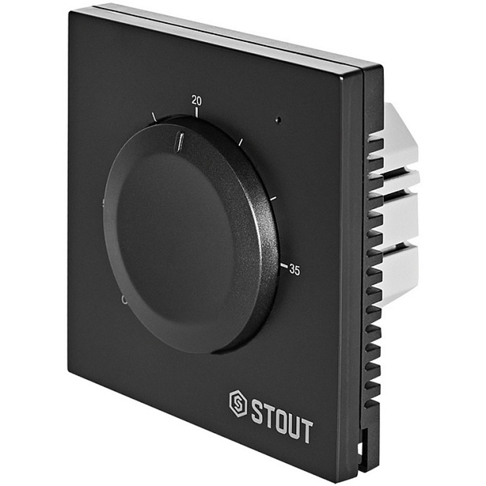 Термостат универсальный механический STOUT (цвет черный)