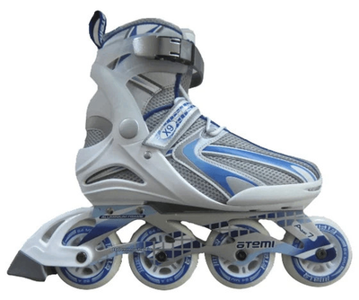 X9 lady роликовые коньки син/бел/сер, Alu, Abec7, 84mm PU, Размер, 36