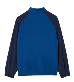 Кофта для мальчика теннисная Lacoste Colorblock Track - небесный