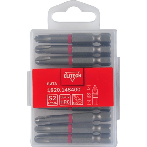 Бита ELITECH PH3*50мм (10 шт.)   1820.148400