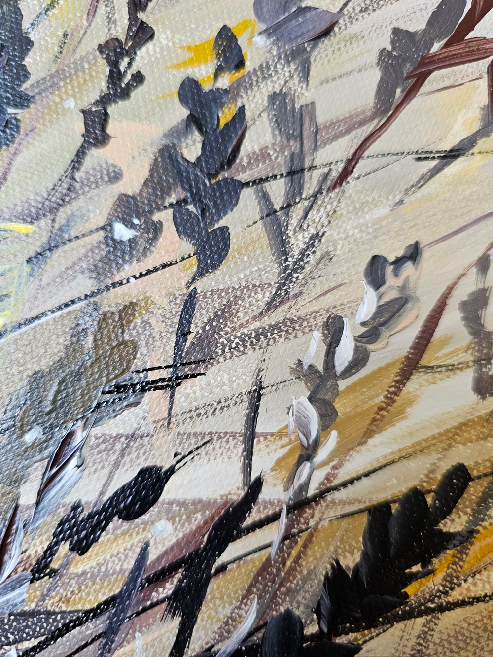 Картина интерьерная на холсте 38*55 см для интерьера "Начало зимы"