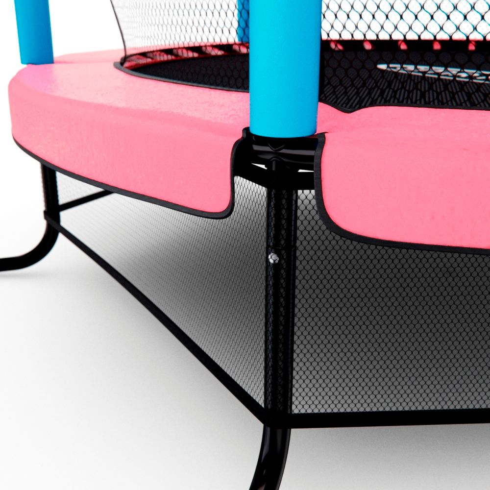 Батут детский DFC SMRKIDS 55&amp;quot; с сеткой, PINK