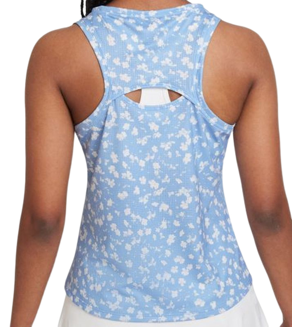 Женский топ теннисный Nike Court Dri-Fit Victory Tank Printed W - aluminum/black