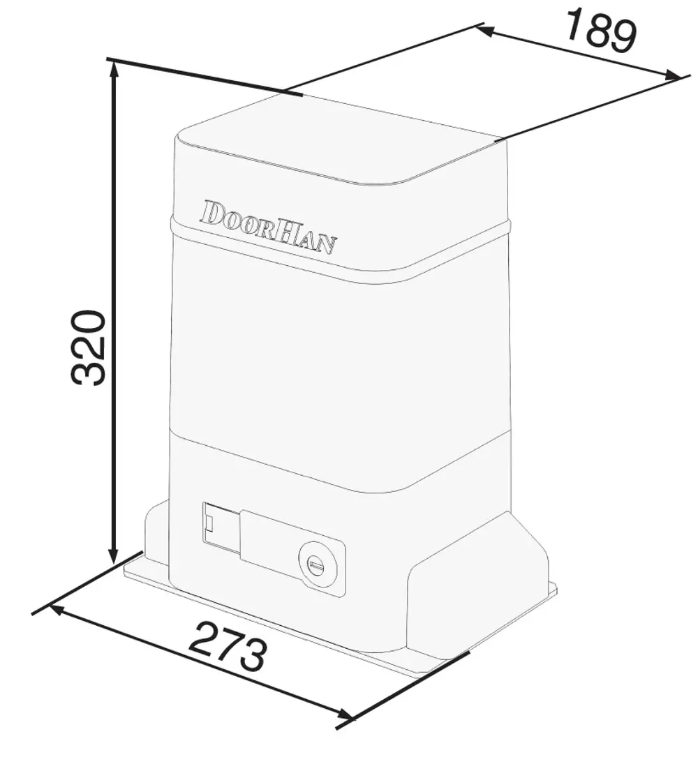 Комплект автоматики для откатных ворот DoorHan SLIDING-1300 PRO до 1300кг