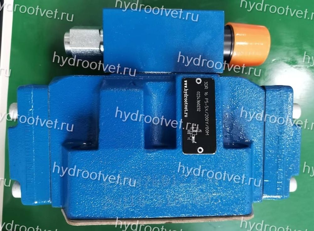 3DR16P5-5X/200Y/00M - Редукционный клапан непрямого действия трехлинейный Ду16 с давлением регулировки до 200 бар, ISO 4401-07 (CETOP07)