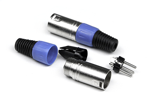 INVOTONE XLR3M100 - Коннектор XLR 3Р, папа, кабельный, корпус металл/ пластик
