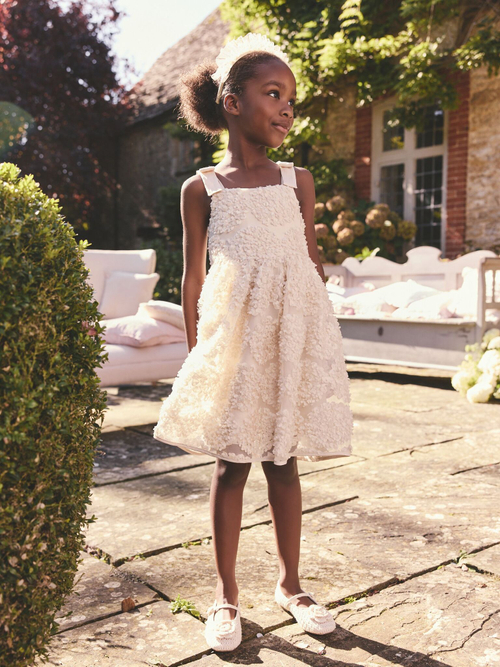 Сарафан для девочки Next E47-972, Кремовый