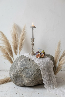 Свеча "Гриб Мухомор" серого цвета