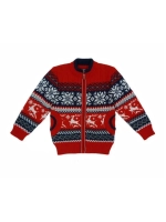 Кофта вязаная на молнии