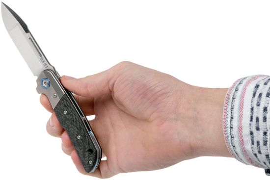 Складной нож MKM "CLAP" MKM/LS01 CT c клинком из стали Böhler M390 Microclean®, рукоять титан / карбон