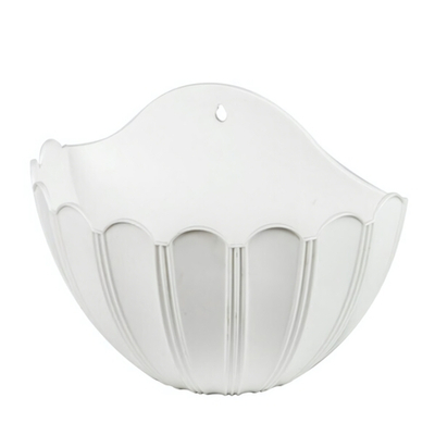 Кашпо "Хризантема" настенное 1л (бел)